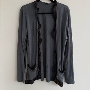 Matilda Jane Gray Ruffled Cardigan